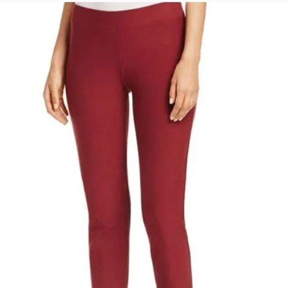 Eileen Fisher Women's Tapered Crepe Pants Red Pull-On Size XS/TP - Picture 1 of 7